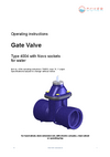 Operating instructions Gate Valve Type 4004 Operating instructions Gate Valve Type 4004