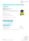 Datenblatt Hausanschlussschieber Typ 1004 Gas Datenblatt Hausanschlussschieber Typ 1004 Gas