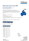 Datasheet Gate Valve Type 4004 Water Datasheet Gate Valve Type 4004 Water