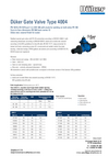 Datasheet Gate Valve Type 4004 Datasheet Gate Valve Type 4004