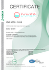 CERTIFICATE ISO 50001:2018 CERTIFICATE ISO 50001:2018