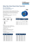 Datasheet Non-Slam Check Valve Type 8015 Datasheet Non-Slam Check Valve Type 8015