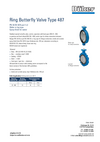 Datasheet Ring Butterfly Valve Type 487 Datasheet Ring Butterfly Valve Type 487