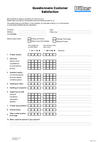 Questionnaire Customer Satisfaction Questionnaire Customer Satisfaction