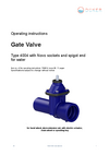 Operating instructions Gate Valve Type 4004 Operating instructions Gate Valve Type 4004
