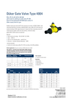 Datasheet Gate Valve Type 4004 Datasheet Gate Valve Type 4004