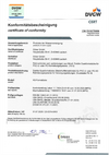 DVGW Zertifikat KS-Formstücke DVGW Zertifikat KS-Formstücke