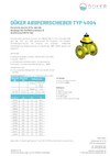 Datenblatt Absperrschieber Typ 4004 Gas Datenblatt Absperrschieber Typ 4004 Gas