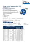 Datasheet Butterfly Valve Type 4510 Datasheet Butterfly Valve Type 4510