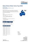 Datasheet Waste Water Valve Type 4004 Datasheet Waste Water Valve Type 4004