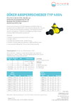 Datenblatt Absperrschieber Typ 4004 Gas Datenblatt Absperrschieber Typ 4004 Gas