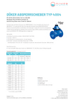 Datenblatt Absperrschieber 4004 Datenblatt Absperrschieber 4004